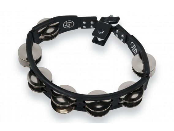 LATIN PERCUSSION LP160 - Tambourin Cyclop sur support, Cymbalettes en Acier