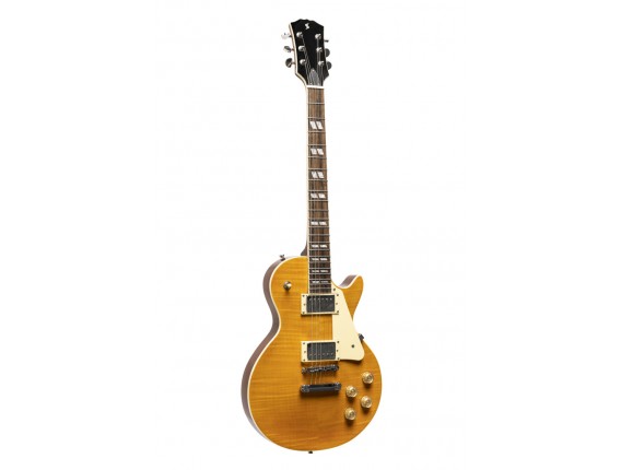 STAGG SEL-DLX HONEY - Guitare électrique Standard Les Paul Serie DLX, Honey Burst