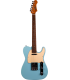 JET GUITARS JT300BLR - Guitare Electrique Type Télécaster, Roasted Maple Neck, Sonic Blue