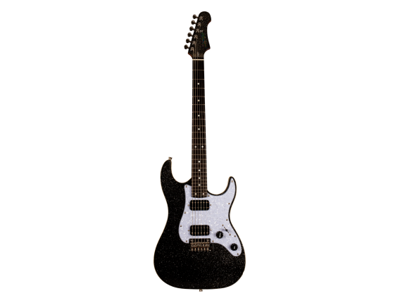 JET GUITARS JS500BLS - Guitare Electrique Type Stratocaster, Canadian Maple Neck, Black Sparkle