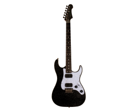 JET GUITARS JS500BLS - Guitare Electrique Type Stratocaster, Canadian Maple Neck, Black Sparkle