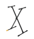 HERCULES KS-118B - Stand de clavier en X simple montant, Trav-Lite