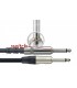 STAGG NGC10SWR - Câble Instrument Jack/Jack avec commutateur, 10 mètres