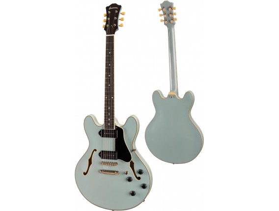 EASTMAN T60/TV - Guitare électrique Hollowbody Limited Edition, Faded Blue + Hardcase