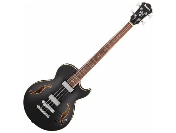 IBANEZ AGB200BKF - Basse 4 cordes Semi-Acoustique, Black Flat