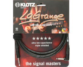 KLOTZ LA-GPR0300 - Câble instrument Jack droit / Jack coudé Série La Grange 3 mètres, Made in Germany