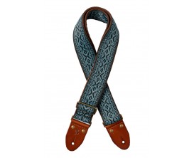 STAGG SWO-LOS-BLUE - Sangle en nylon tissé losange, bleu STAGG SWO-LOS-BLUE - Sangle en nylon tissé losange, bleu