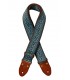 STAGG SWO-LOS-BLUE - Sangle en nylon tissé losange, bleu