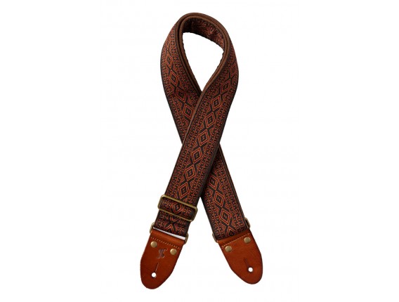 STAGG SWO-LOS-BRW - Sangle en nylon tissé losange, Marron