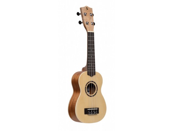 STAGG US-30 SPRUCE - Ukulele soprano en épicéa, avec housse