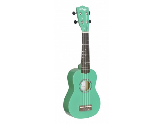 STAGG US-GRASS UKULELE SOPRANO VERT + HOUSSE