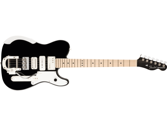FENDER 0176812706 - Jack White Triplecaster, Maple Fingerboard, Black + Hardcase