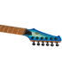 SPIRA S500QAB - Guitare électrique type métal, Trans Aqua Blue