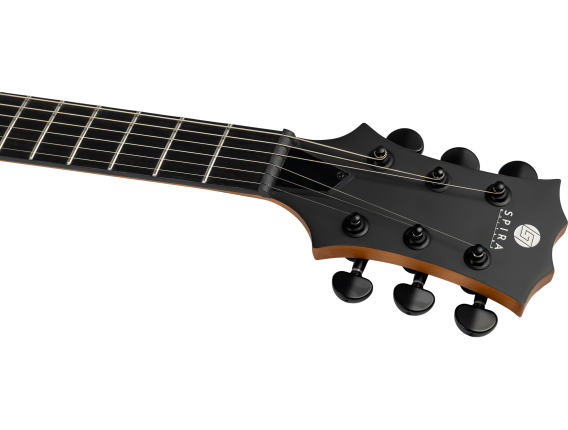 SPIRA L400MBK - Guitare électrique type métal, Black