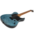 SPIRA T450TDB - Guitare électrique type métal, Transparent Blue