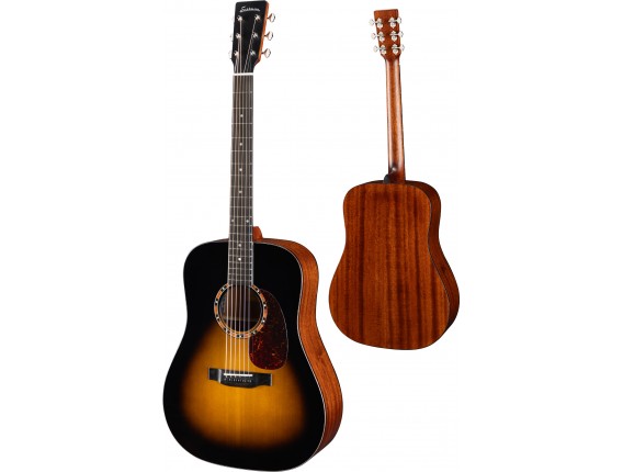 EASTMAN E2D-DLX-SB - Guitare électro-acoustique Dreadnought, Sunburst, avec housse