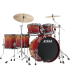 TAMA WBS2RZBBS-VBF - Kit de 5 fûts Starclassic Walnut/Birch 10" 12" 14" 16" 22", Vermilion Bosse Fonce Fade