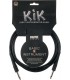 KLOTZ KIK9.0PPSW - Câble instrument Jack droit / Jack droit Série KIK 9 mètres, Made in Germany