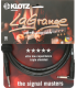 KLOTZ LA-GPR0600 - Câble instrument Jack droit / Jack coudé Série La Grange 6 mètres, Made in Germany
