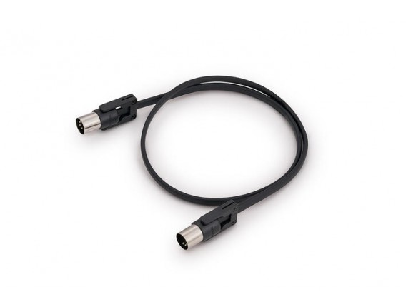 ROCKCABLE CAB MD FX 30 BK - Cable Midi Patch Orientable 30 cm