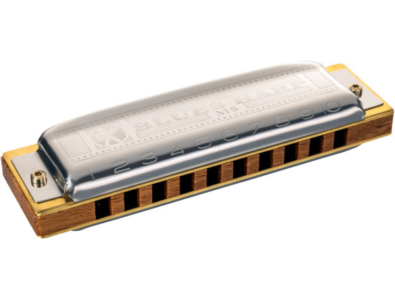 HOHNER M533106P - Blues Harp diatonique MS en LA, 10 trous