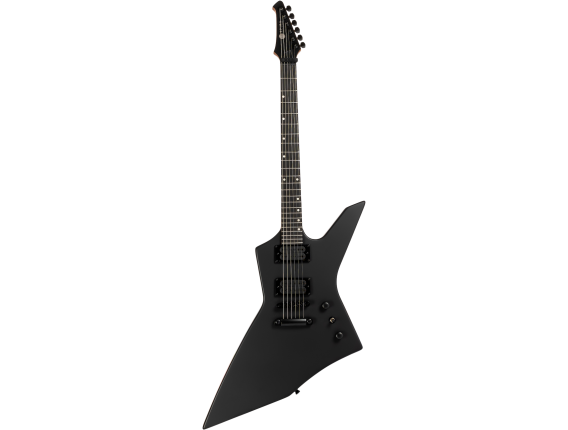 SPIRA X400MBK - Guitare électrique type métal Explorer, Satin Black