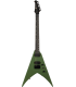 SPIRA V400MGR - Guitare électrique type métal Flying V, Satin Green