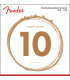 FENDER 0730060402 - Jeu de cordes pour guitare acoustique Phosphore Bronze 10-48