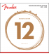 FENDER 0730060403 - Jeu de cordes pour guitare acoustique Phosphore Bronze 12-53