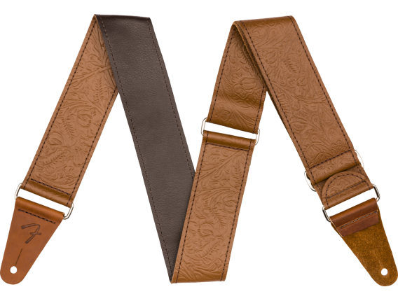 FENDER 0996970000 - Sangle en cuir brun, 2"