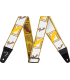 FENDER 0990686005 - Sangle Weighless Monogram, Blanc/Brun/Jaune