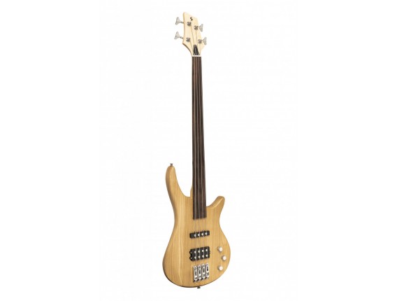STAGG SBF-40 NAT FL - Basse électrique Standard Fusion Fretless, Natural