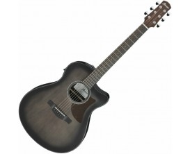 IBANEZ AAM70CETBN - Guitare électro-acoustique série Advanced, Charcoal Burst Transparent