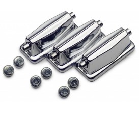 STAGG 1C-SR-HP - Lot de 3 Coquilles pour caisse claire 2.6 x 6.4 cm, entr'axe 5cm