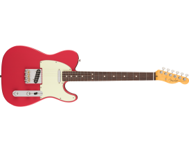 FENDER 0114960375 - American Professional Classic Telecaster, Rosewood Fingerboard, Faded Dakota Red + Deluxe Gigbag