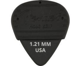 FENDER 1985351406 - Lot de 3 médiators Mojo Grip Dura-Tone, 1.21mm, black