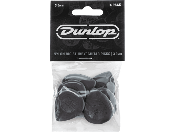 DUNLOP 445P30 - Player's Pack de 6, 3mm Big Stubby