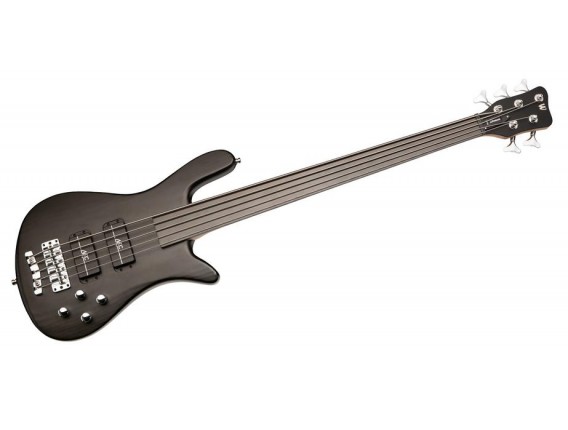 WARWICK RB Streamer Standard 5 cordes Fretless, Nirvana Black Transparent Satin