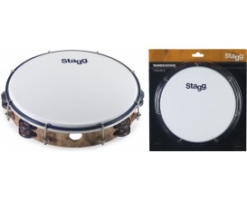 STAGG TAB-210P/WD - Tambourin à crotales 10"