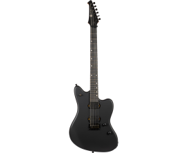 SPIRA J400MBK - Guitare électrique type métal, Noir Satin