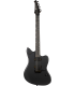 SPIRA J400MBK - Guitare électrique type métal, Noir Satin