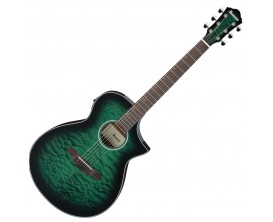 Ibanez - AEWC16QATEH - Transparent Emerald Burst