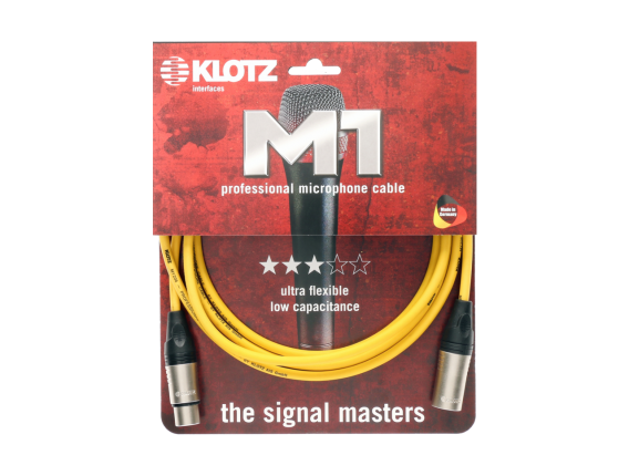 KLOTZ M1K5FM0500 - Câble Microphone XLR / XLR Série M1 5 mètres rouge, Made in Germany (copie)