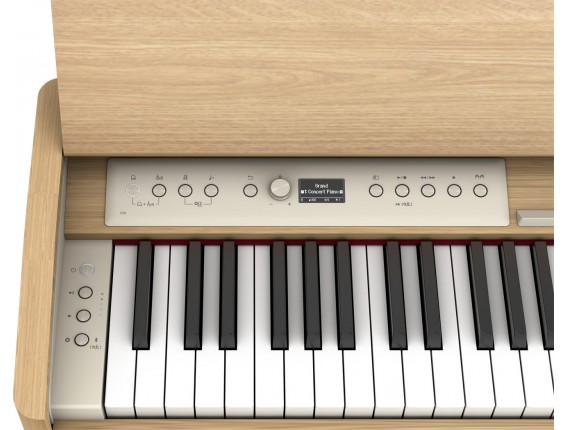ROLAND F701-LA - Piano meuble digitale, 88 notes, Toucher lesté, Bois naturel