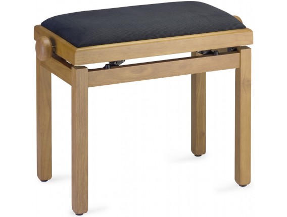 STAGG PB39 NATM VBK - Banquette de piano noyer clair avec velours brun (copie)