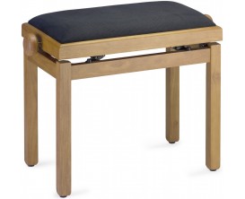 STAGG PB39 NATM VBK - Banquette de piano noyer clair avec velours brun (copie)