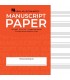 Cahier papier musique Wide Staff - Rouge