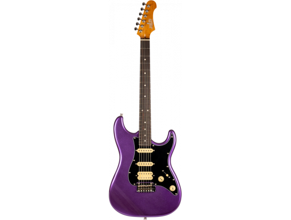 JET GUITARS JS400PLMR - Type Stratocaster, Roasted Maple Neck, HSS, Purple