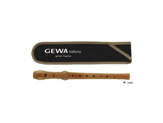 GEWA 700.180 - Natura Flûte à bec Soprano en bois, doigté allemand, avec housse