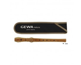 GEWA 700.180 - Natura Flûte à bec Soprano en bois, doigté allemand, avec housse